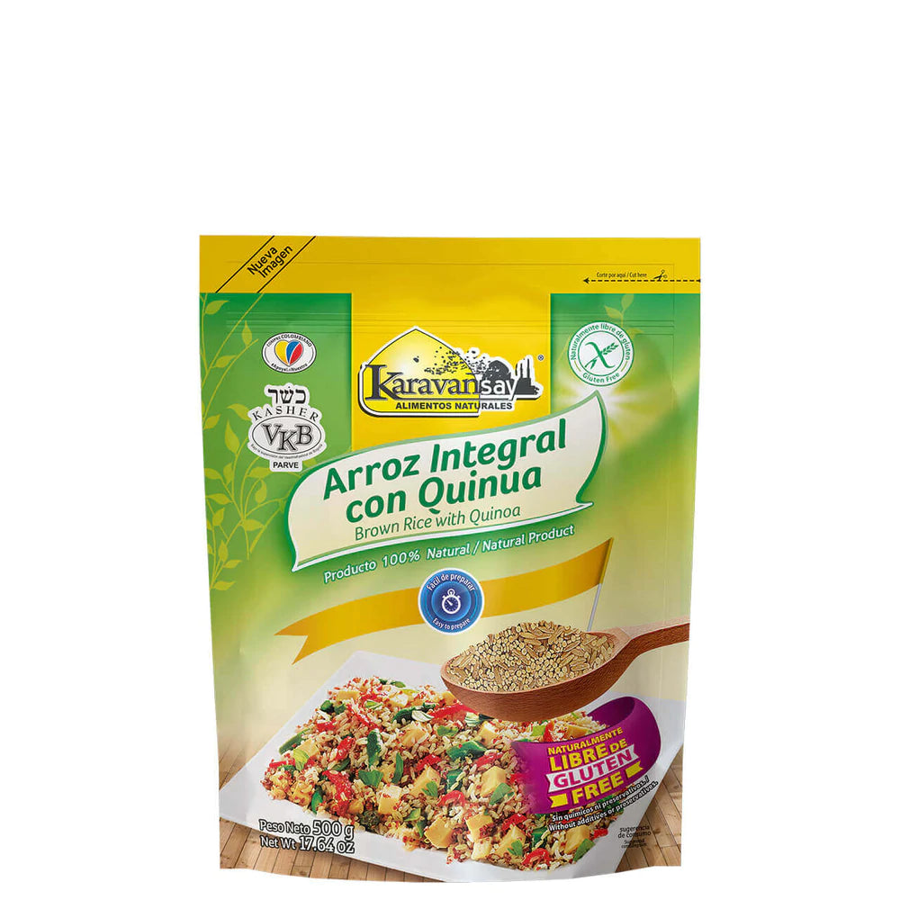 Arroz Integral Con Quinua Karavansay X 500 Gr Massnacks 7525