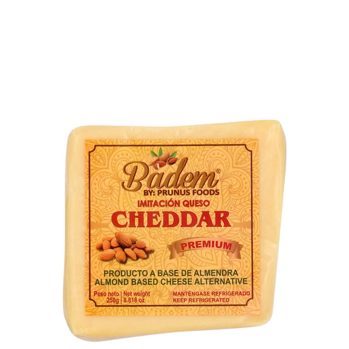 BADEM QUESO CHEDDAR TAJADO X 250 GR