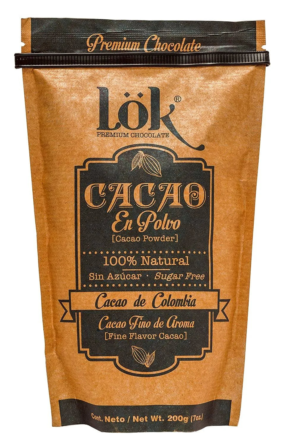 CACAO EN POLVO 200G LOK