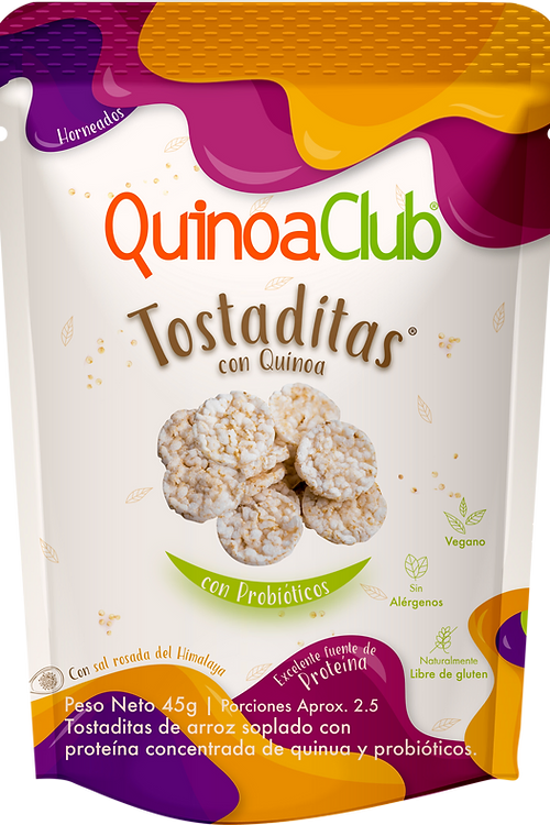 TOSTADITAS CON QUINUA QUINOA CLUB 45G