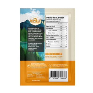 NIMBLE NIBS CACAO CUBIERTOS DE CHOCOLATE Y MANGO 25GR